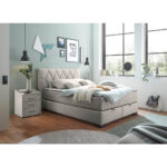 BED MET MATRAS 140 cm x 200 cm, textiel, houtmateriaal wit thumbnail 2