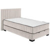 BED MET MATRAS 120 cm x 200 cm, textiel, houtmateriaal wit
