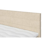 BED MET MATRAS 160 cm x 200 cm, hout, crèmekleurig textiel thumbnail 3