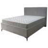 BED MET MATRAS x , materiaal van hout
