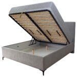 BED MET MATRAS x , materiaal van hout thumbnail 3