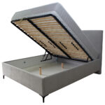 BED MET MATRAS x , materiaal van hout thumbnail 3