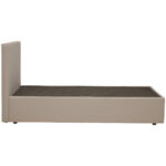 BED MET MATRAS 90 cm x 200 cm, gebakken kleur textiel thumbnail 6