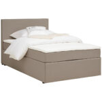 BED MET MATRAS 120 cm x 200 cm, gebakken textiel thumbnail 2