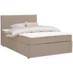 BED MET MATRAS 120 cm x 200 cm, gebakken textiel thumbnail 2