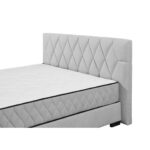 BED MET MATRAS 180 cm x 200 cm, textiel, materiaal hout lichtgrijs thumbnail 7