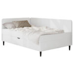 BED MET MATRAS x, crème textiel thumbnail 2