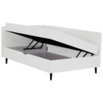 BED MET MATRAS x, crème textiel thumbnail 4