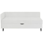 BED MET MATRAS x, crème textiel thumbnail 6