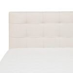 BED MET MATRAS x, hout, crème textiel thumbnail 4