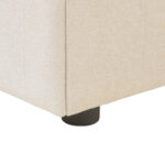 BED MET MATRAS x, hout, crème textiel thumbnail 3
