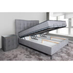 BEDDEN MET MATRAS x , hout, metaal, textiel thumbnail 2