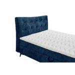 BED MET MATRAS 180 cm x 200 cm, textiel, houtmateriaal blauw thumbnail 7