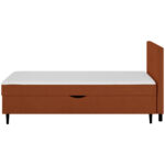 BED MET MATRAS 90 cm x 200 cm, rood textiel thumbnail 5