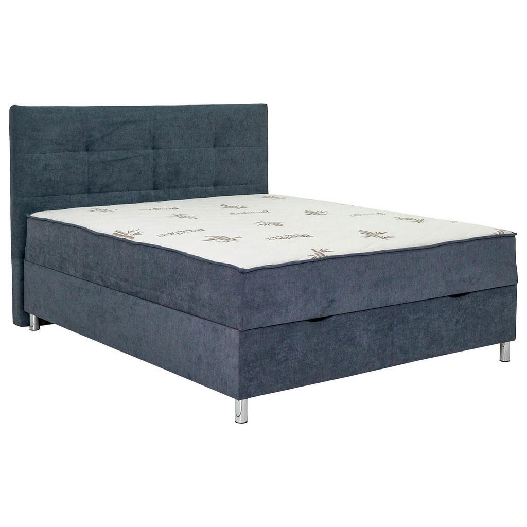 BED MET MATRAS 120 cm x 200 cm, metaal, textiel grijs