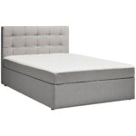 BED MET MATRAS x , hout, textiel grijs thumbnail 7