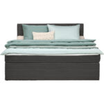 BED MET MATRAS x , textiel, houtgrijs thumbnail 4