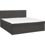 BED MET MATRAS x , textiel, houtgrijs thumbnail 6