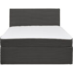 BED MET MATRAS x , hout, textiel grijs thumbnail 3