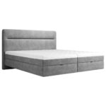 BED MET MATRAS 140 cm x 200 cm, hout, textiel, houtmateriaal grijs thumbnail 4
