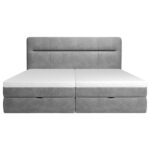 BED MET MATRAS 140 cm x 200 cm, hout, textiel, houtmateriaal grijs thumbnail 7