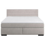 BED MET MATRAS 160 cm x 200 cm, hout, textiel, zilverkleurig houtmateriaal thumbnail 5