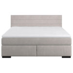 BED MET MATRAS 180 cm x 200 cm, hout, textiel, zilverkleurig houtmateriaal thumbnail 5
