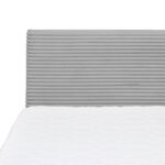 BED MET MATRAS x, hout, zilverkleurig textiel thumbnail 6