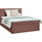 BED MET MATRAS x, hout, antiekroze textiel thumbnail 2
