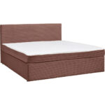 BED MET MATRAS x, hout, antiekroze textiel thumbnail 6
