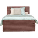 BED MET MATRAS x, hout, antiekroze textiel thumbnail 5
