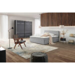 BED MET MATRAS 160 cm x 200 cm, lichtgrijs thumbnail 7