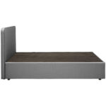 BED MET MATRAS 140 cm x 200 cm, lichtgrijs thumbnail 6