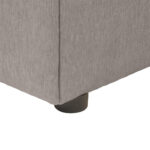 BED MET MATRAS x , hout, lichtgrijs textiel thumbnail 4