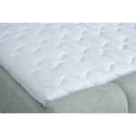 BED MET MATRAS 180 cm x 200 cm, hout, textiel, houtmateriaal lichtgrijs thumbnail 5