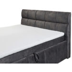 BED MET MATRAS 180 cm x 200 cm, donkergrijs textiel thumbnail 5