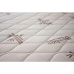 BED MET MATRAS 90 cm x 200 cm, metaal, textiel groen thumbnail 4