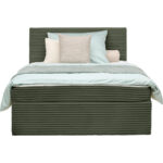 BED MET MATRAS x, hout, textiel groen thumbnail 5