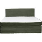 BED MET MATRAS x, hout, textiel groen thumbnail 3
