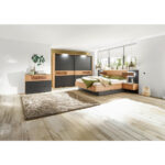 BEDDENSET 180 cm x 200 cm, houtmateriaal ambachtelijk eiken thumbnail 3