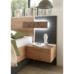 BEDDENSET 180 cm x 200 cm, houtmateriaal ambachtelijk eiken thumbnail 4