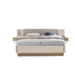 BEDSET 180 cm x 200 cm, houtmateriaal eikenkleur, kasjmier thumbnail 3