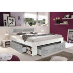 BEDDENSET 140 cm x 200 cm, grijs, wit thumbnail 2
