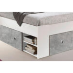 BEDDENSET 140 cm x 200 cm, grijs, wit thumbnail 3