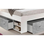 BEDDENSET 140 cm x 200 cm, grijs, wit thumbnail 5