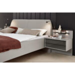 BEDSET 180 cm x 200 cm, glas, textiel, houtmateriaal bruin, grijs thumbnail 5