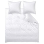 BEDDENGOED Belluno 200/200 cm damast wit thumbnail 1