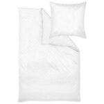 BEDDENGOED ALVA 200/200 cm damast wit thumbnail 1