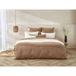 BEDDENGOED ALVA 200/200 cm damast wit thumbnail 2