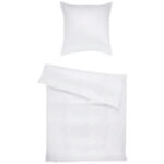 BEDDENGOED Livorno 140/200 cm damast wit thumbnail 4